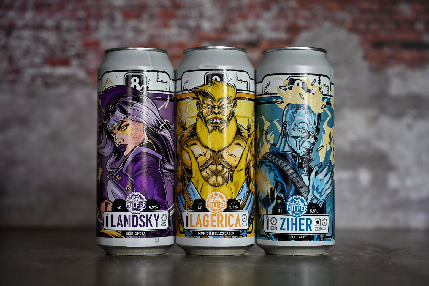 3x Pulfer - Ziher, Landsky, Lagerica