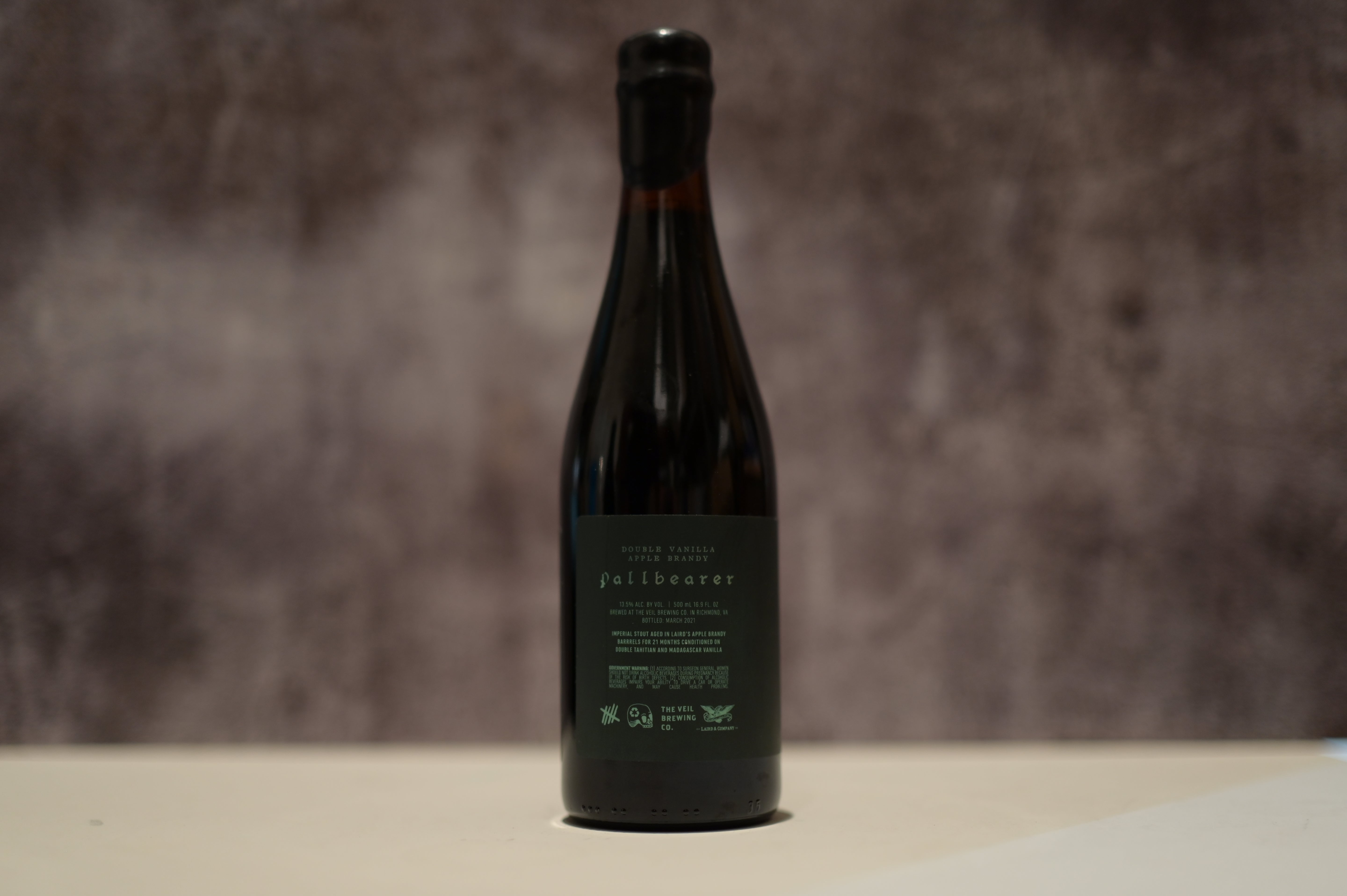 The Veil - Double Vanilla Apple Brandy Pallbearer