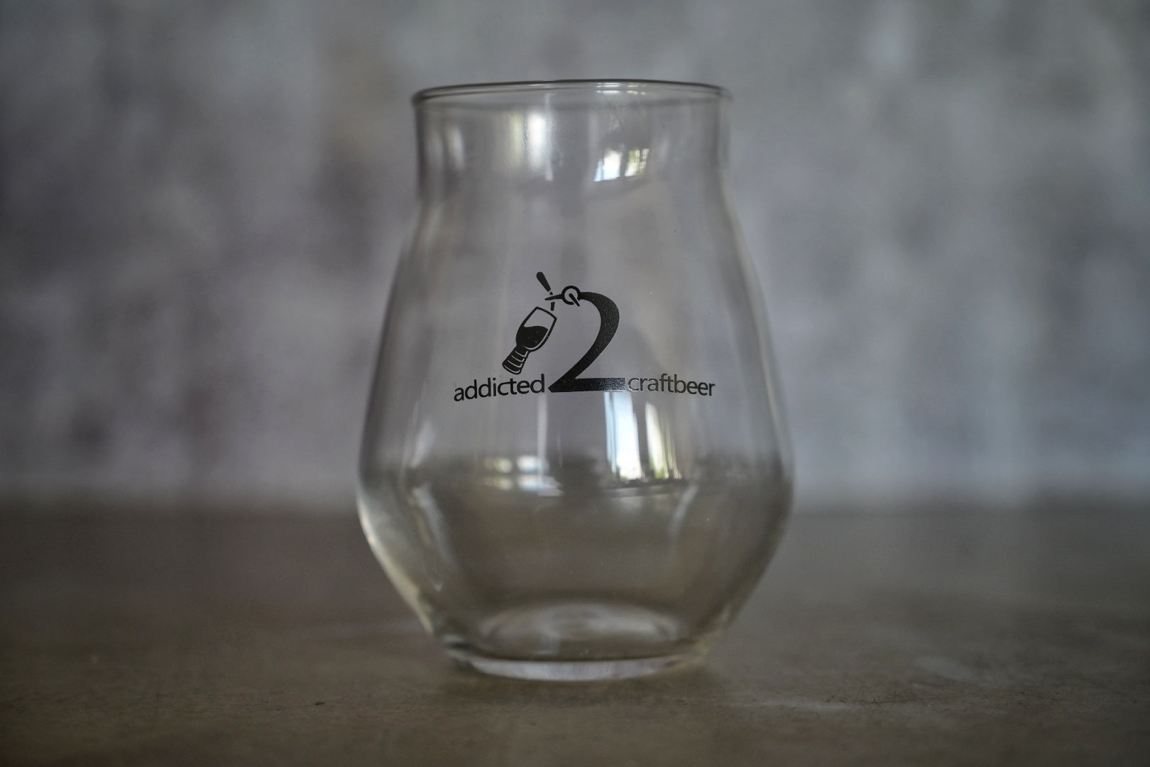 a2c Glass Tumbler Black - addicted2craftbeer