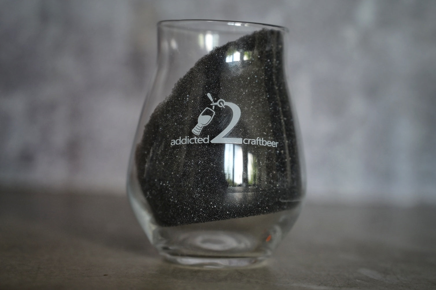 a2c Glass Tumbler White - addicted2craftbeer