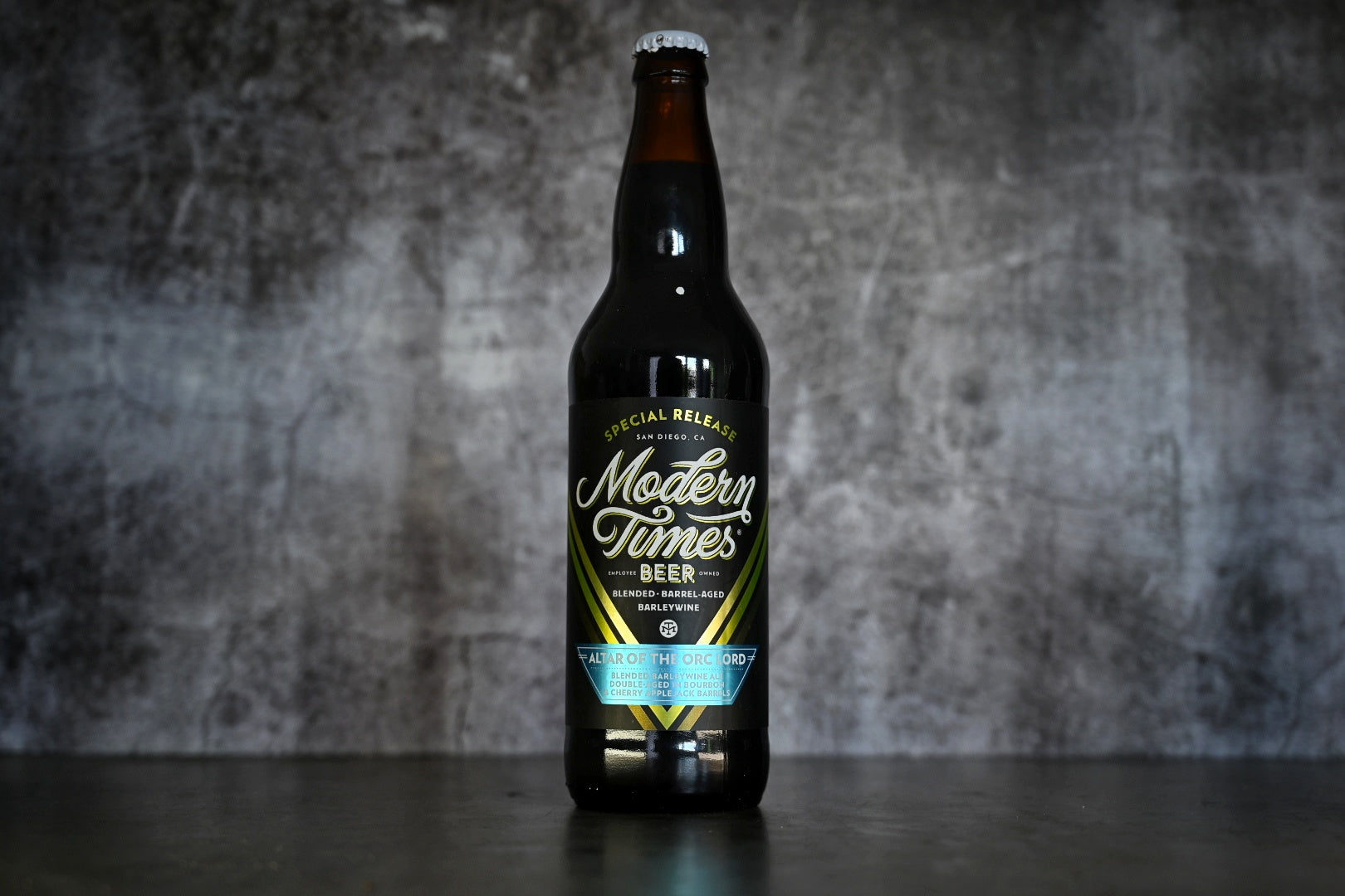 Modern Times - Altar of the Orc Lord Double Barrel-Aged In Bourbon And Cherry Applejack Barrels - addicted2craftbeer