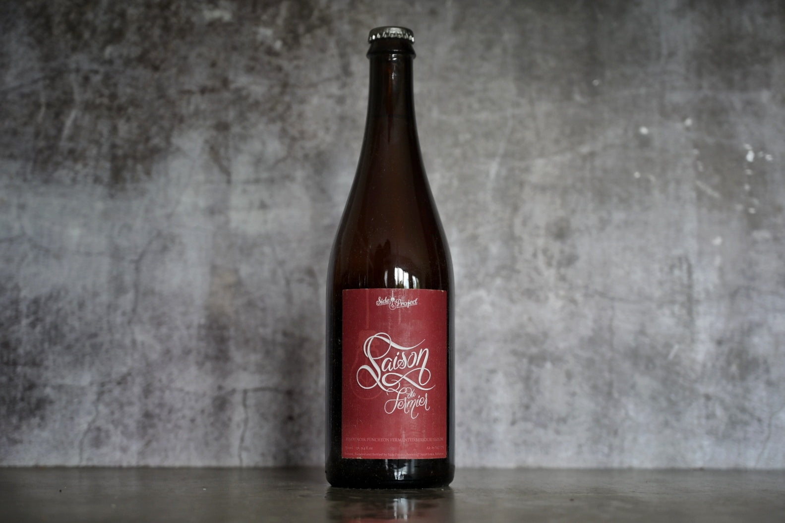 Side Project - Saison du Fermier from Pinot Noir Puncheons (Blend #7) - addicted2craftbeer