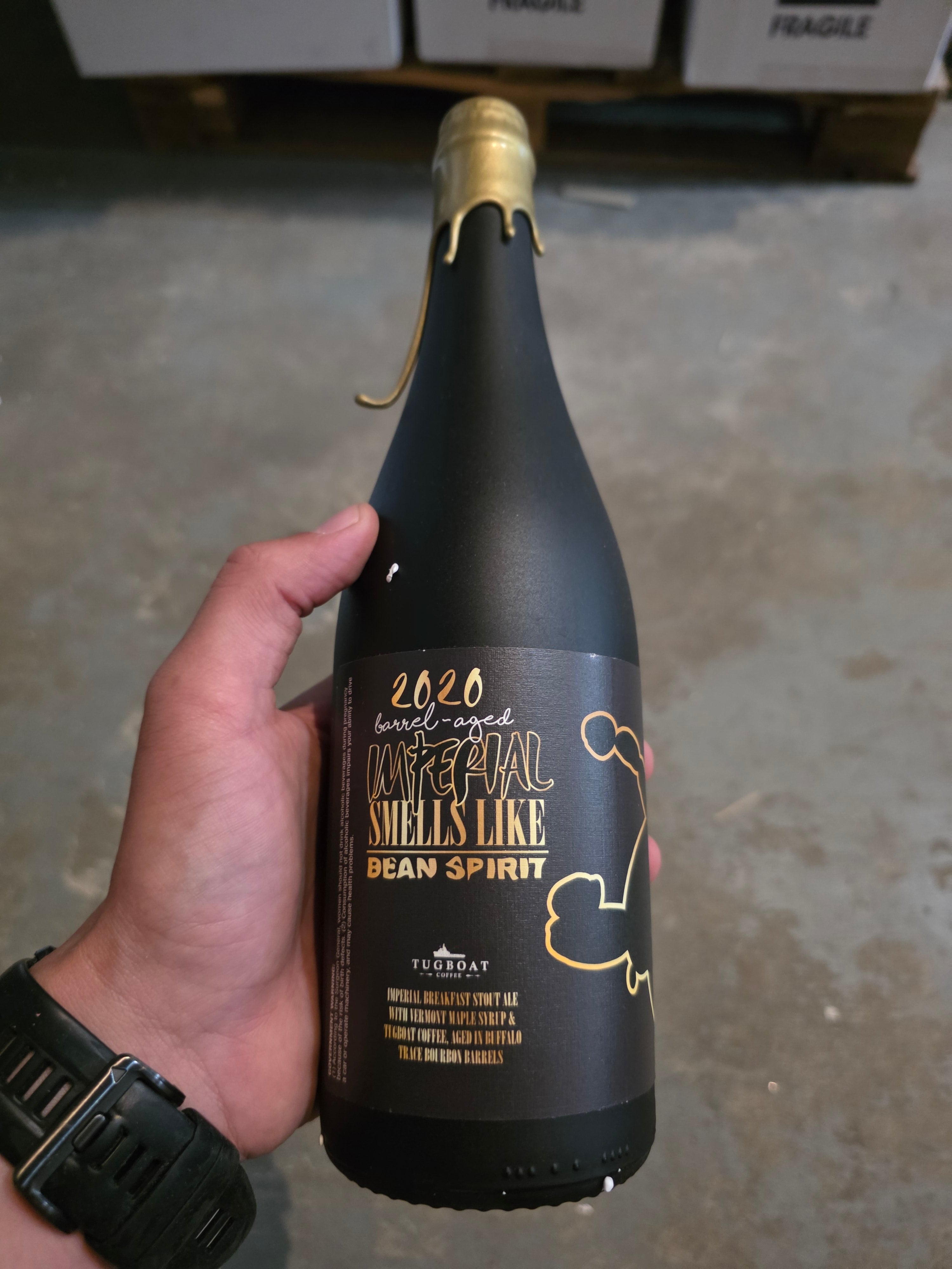 Mikerphone - Barrel-Aged Imperial Smells Like Bean aspirit (750ml, Gold Wax, 15.65%, 2020)