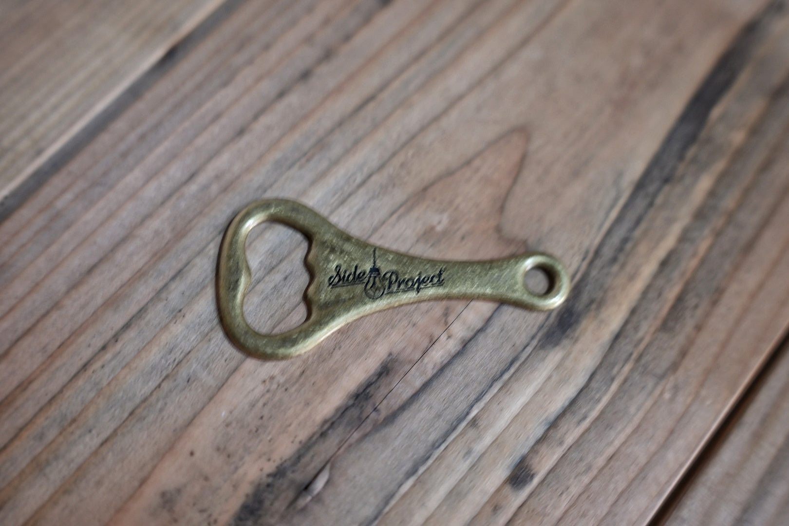 Side Project Keychain Opener Gold